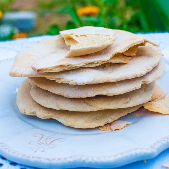 kváskový pita chlieb recept