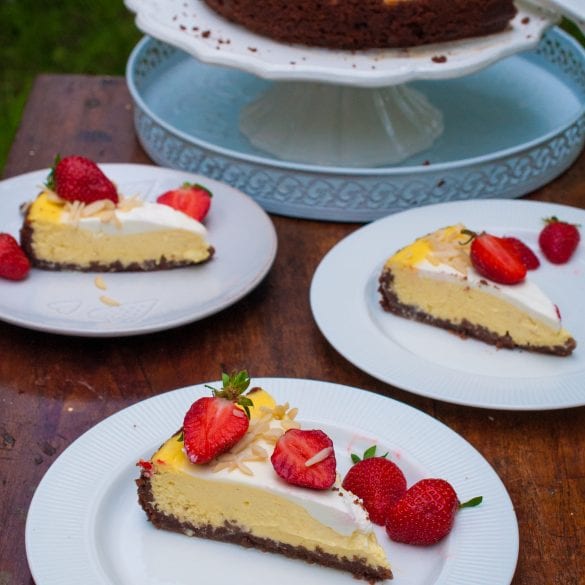 jahodový cheesecake recept